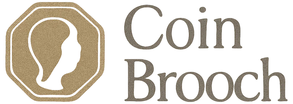 Coin Brooch